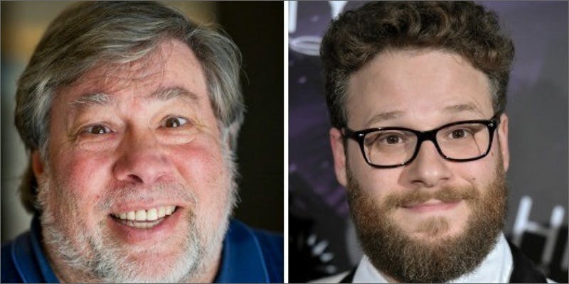 wozniak wozseth Did Seth Rogen Get High To Play Steve Wozniak in Steve Jobs Movie?