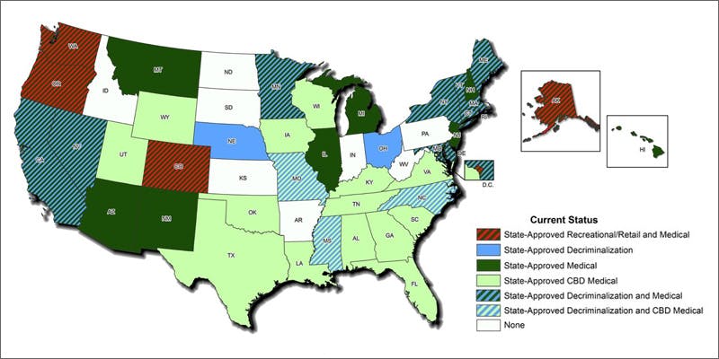 report map What You Need To Know From Latest DEA Cannabis Report