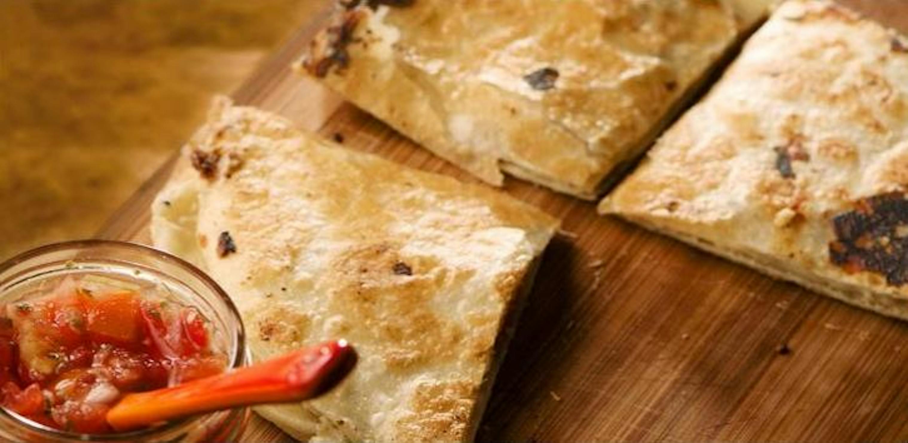 ChorizoGoat Cheese Quesadillas