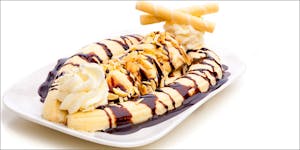 Banana Split With Cannabis Chocolate Sauce