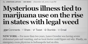 Outrage Over Potential “Fake” News Story About Cannabis