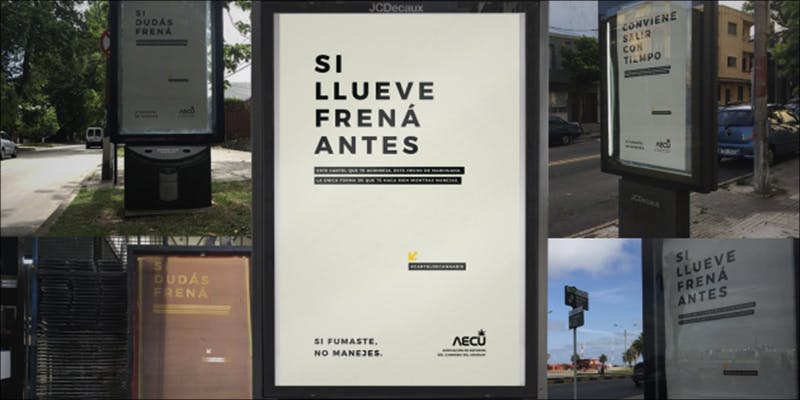 Uruguay’s New “Don’t Smoke and Drive” Posters Are Made Of Hemp