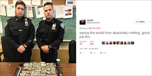 NYPD Officers Destroyed On Twitter After Bragging About Tiny Weed Bust