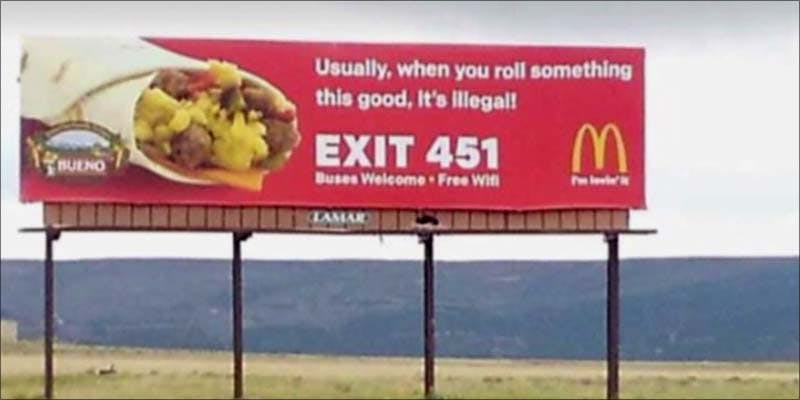 You Have To 1 You Have To See This Hilarious McDonalds Billboard About Munchies
