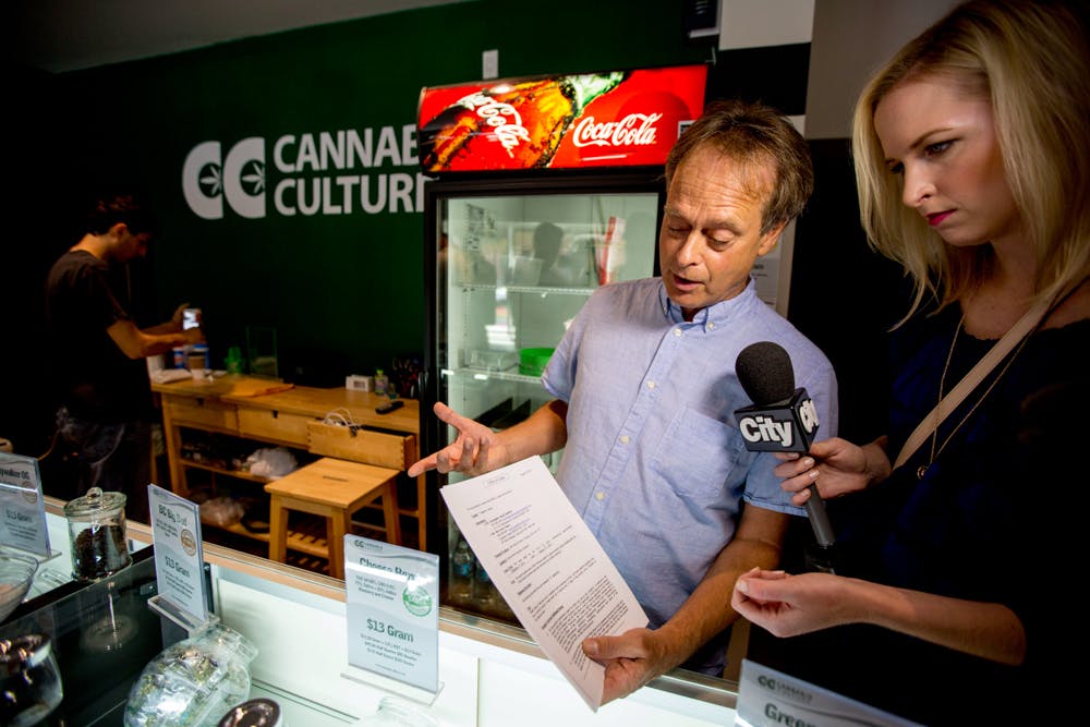 Marc Emery speaks to reporter about how dispensaries are fighting to stay open