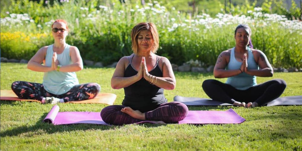 Smoking weed and doing yoga at The Inclusive Women's Weed Camp