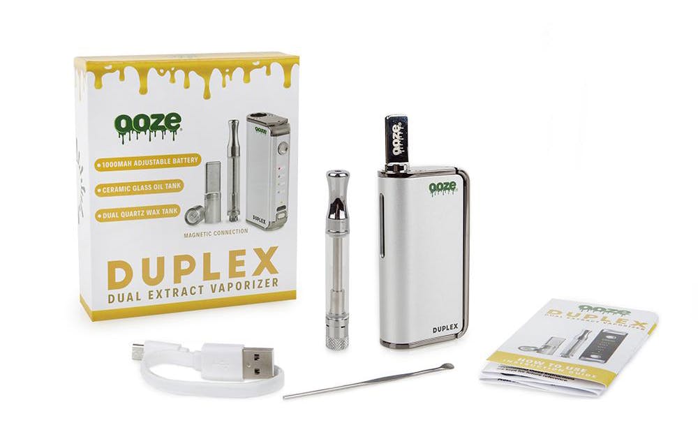 Duplex Chrome Package sm 1000x Ooze Vaporizer kits are the perfect stocking stuffers for stoners