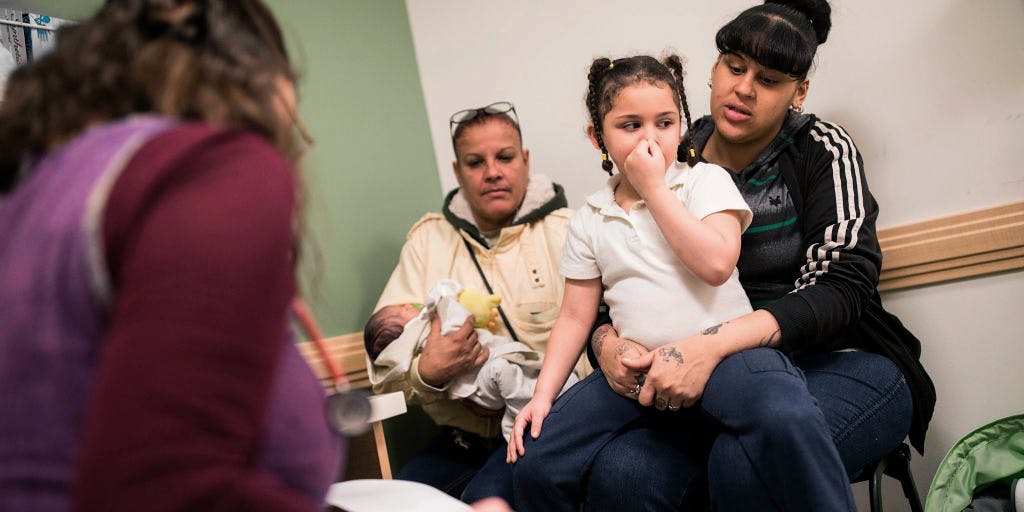 Family talking to a doctor. medical marijuana for children