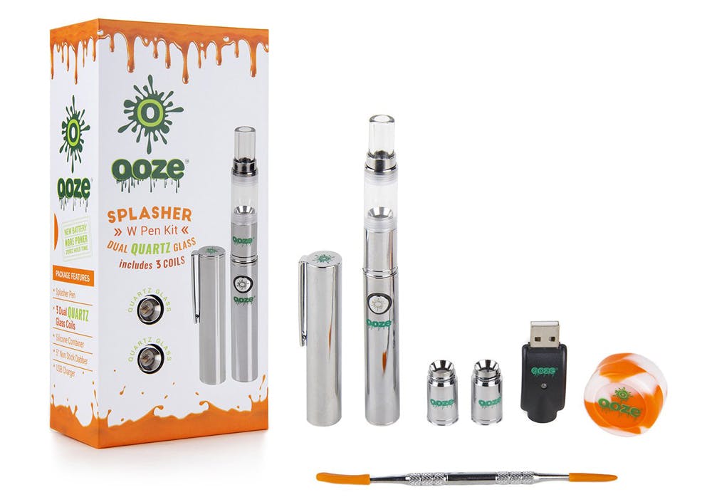 Splashe Chrome kit sm 1400x Ooze Vaporizer kits are the perfect stocking stuffers for stoners