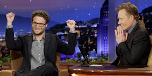 Conan O’Brien says Seth Rogen proves success and weed smoking go together