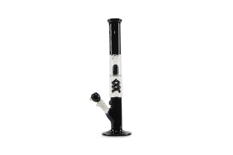 Blaze Glass Percolator Ice Bong Spiral Perc Black