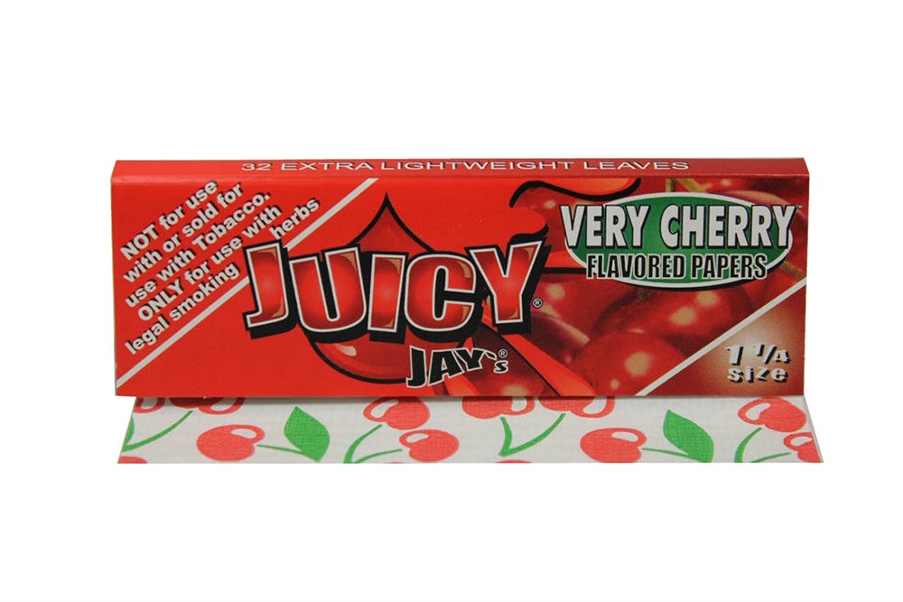 Juicy Jays Flavored Rolling Papers Very Cherry These papers will roll the tastiest joint of your life