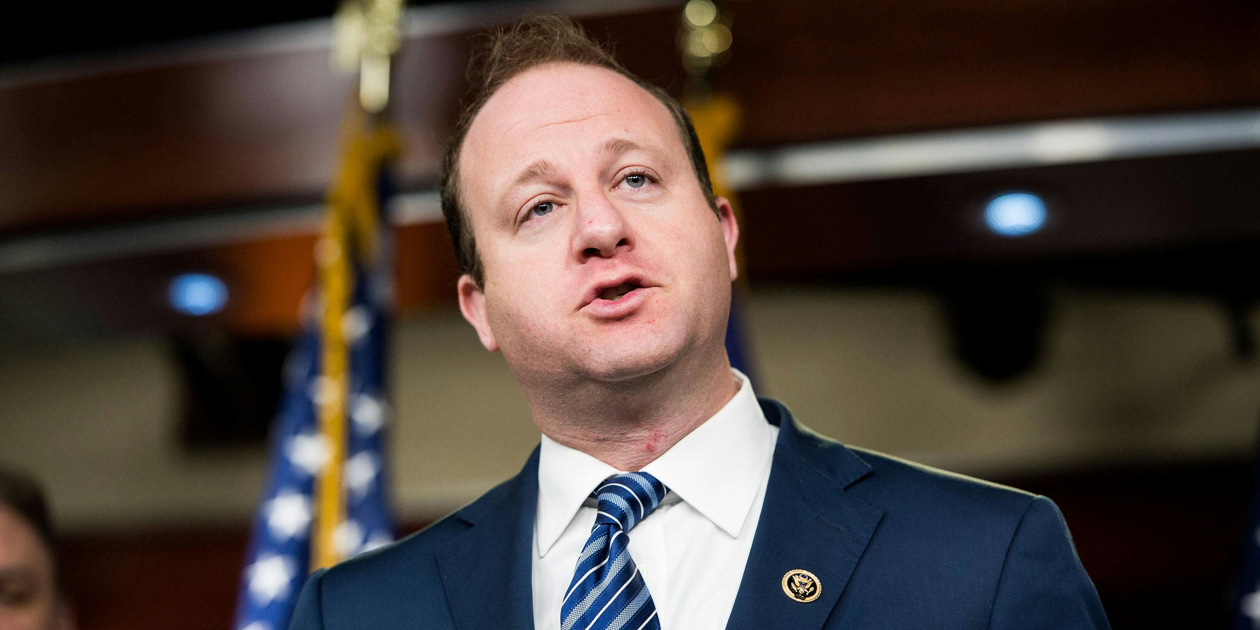 UNITED STATES - JANUARY 13: Rep. Jared Polis, D-Colo., speaks during a House Democrats' news conference in the Capitol on Tuesday, Jan. 13, 2015, to discuss plans to educate immigrant communities for the implementation of the executive actions on immigration announced by President Obama in November. (Photo By Bill Clark/CQ Roll Call)
