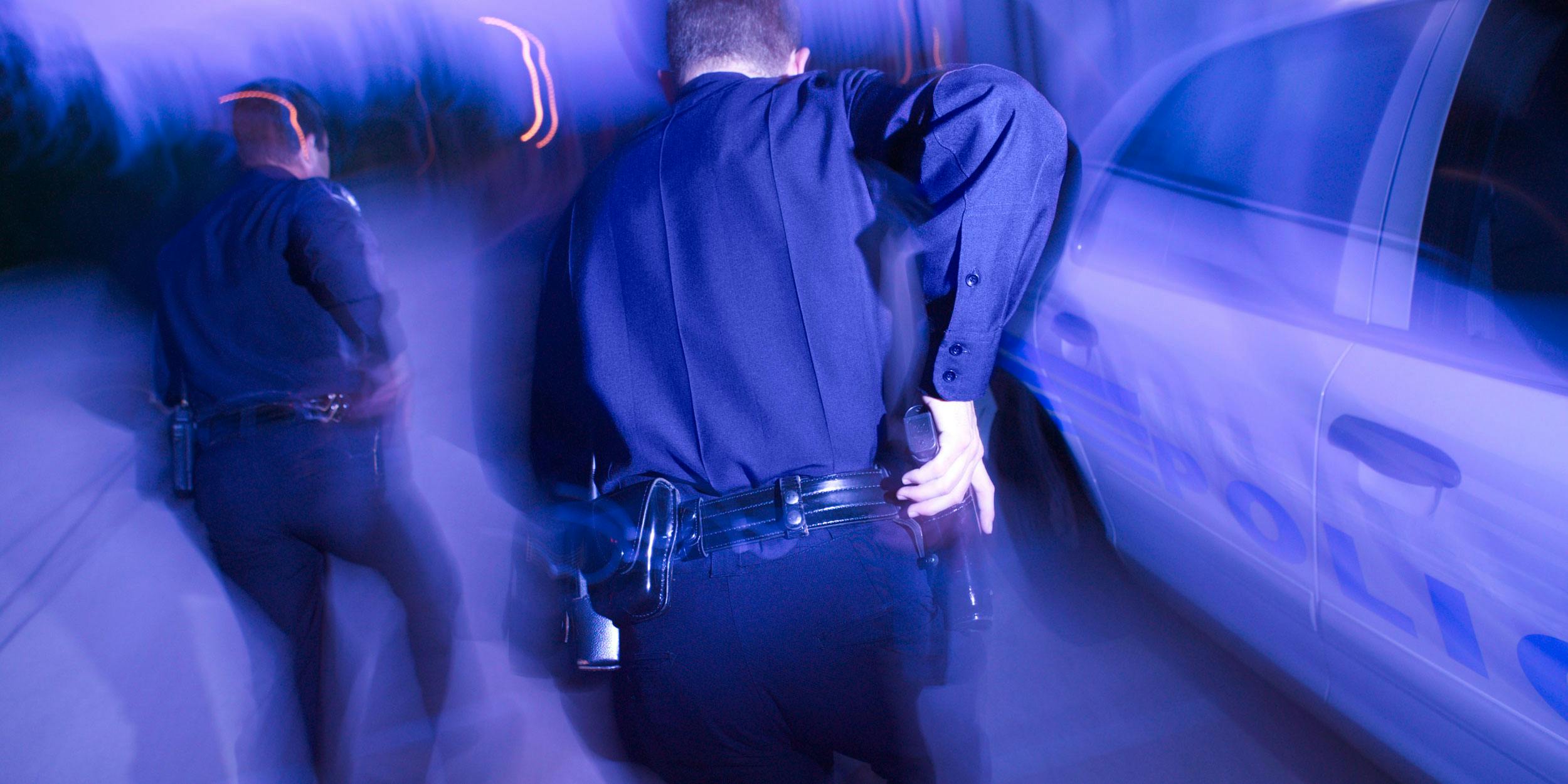 Toronto cops running away