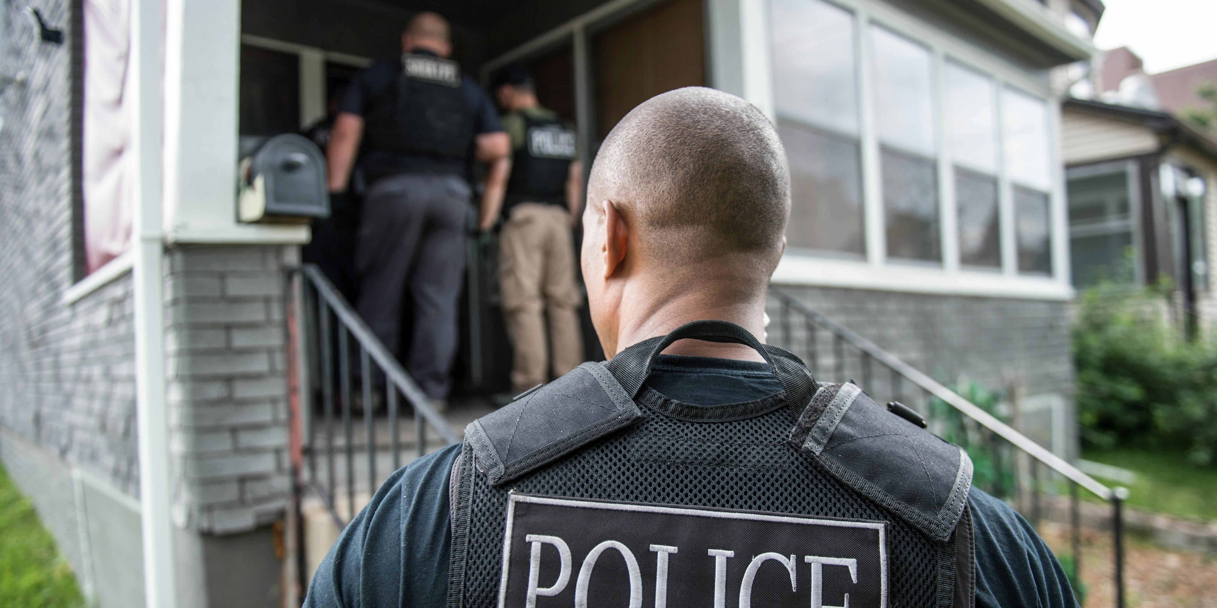 Denver police recently raided illegal grows in Canada. Here, The US Marshals Service, Omaha Police Department and numerous other state and local agencies are shown in an operation to crack down on gang members
