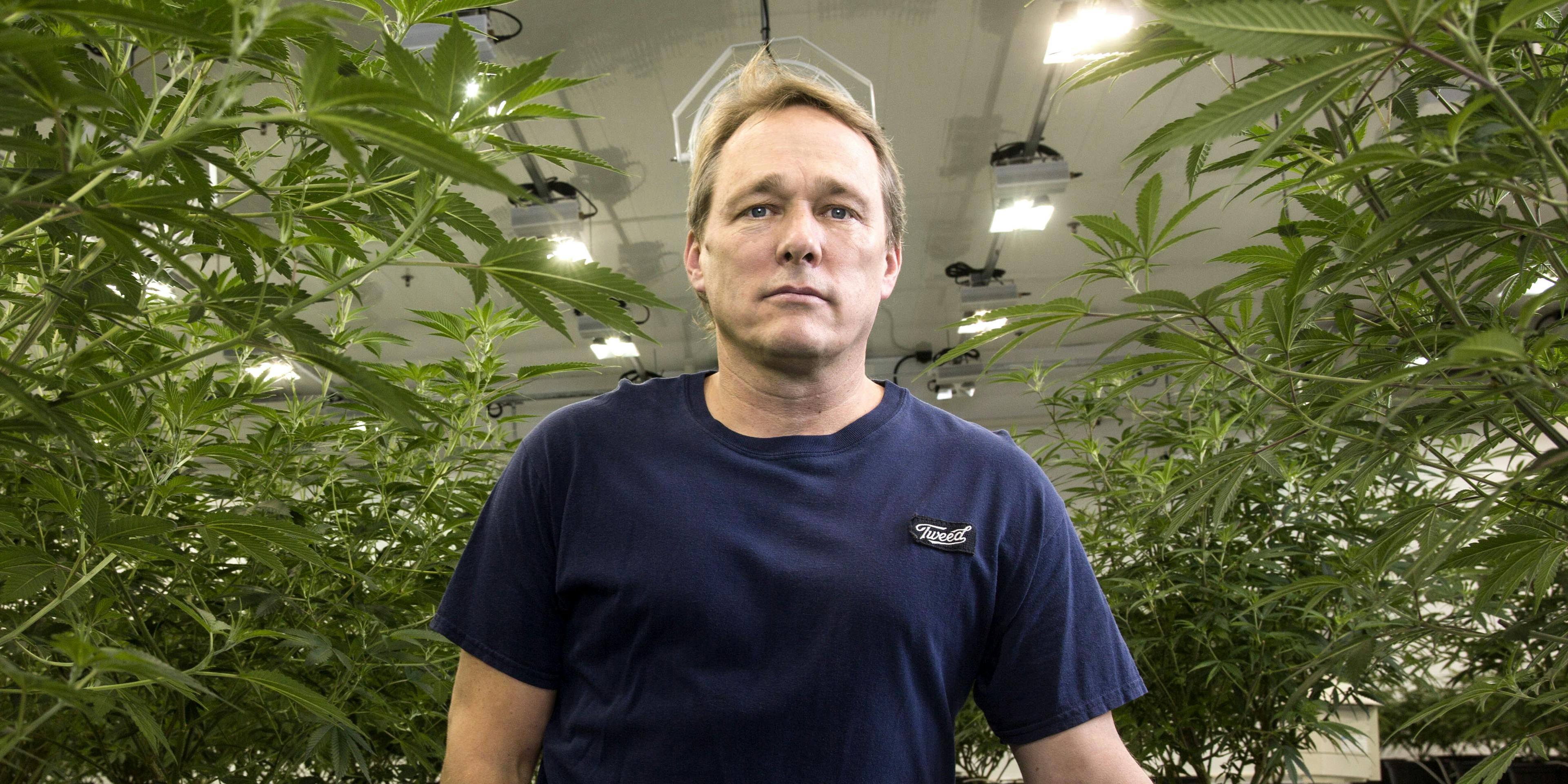 Bruce Linton, chief executive officer of Canopy Growth Corp., stands for a photograph in the Mother Room at the Canopy Growth Corp. facility in Smith Falls, Ontario, Canada, on Tuesday, Dec. 19, 2017. Canadian medical marijuana is setting the stage to go global. Canopy received $200 million from Constellation Brands last year. Now, the makers of Corona are looking to give the licensed producer another $5 billion.