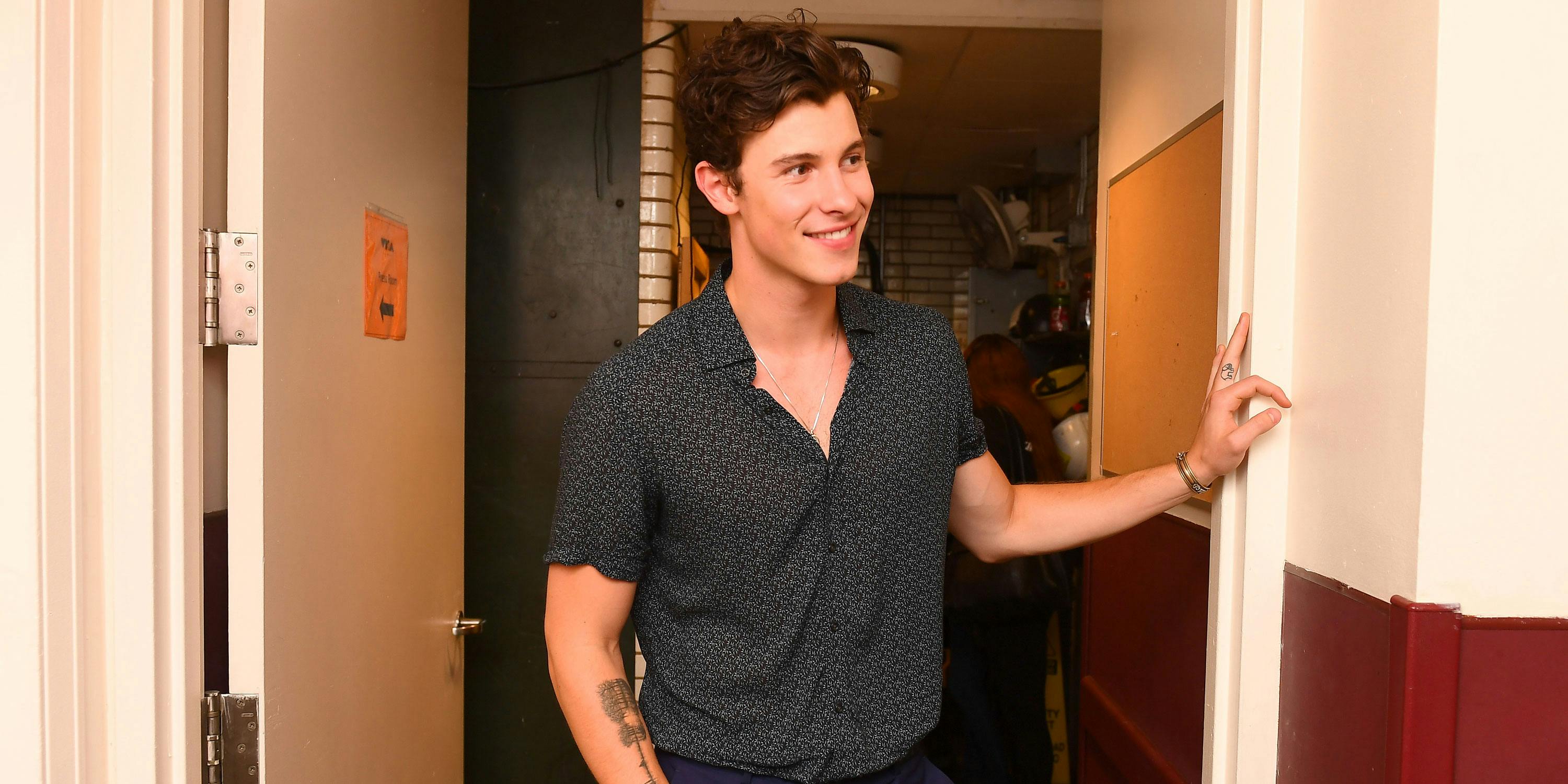 Shawn Mendes poses backstage during the 2018 MTV Video Music Awards at Radio City Music Hall on August 20, 2018 in New York City. He spoke with a reporter before the MMVAs about the best music for smoking weed. (Photo by Nicholas Hunt/VMN18/Getty Images)