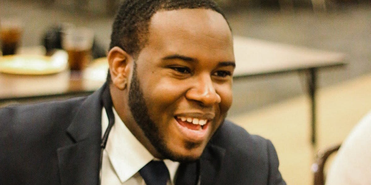 A photo of Botham Jean, who was fatally shot by a police officer in his apartment on Sept. 6.