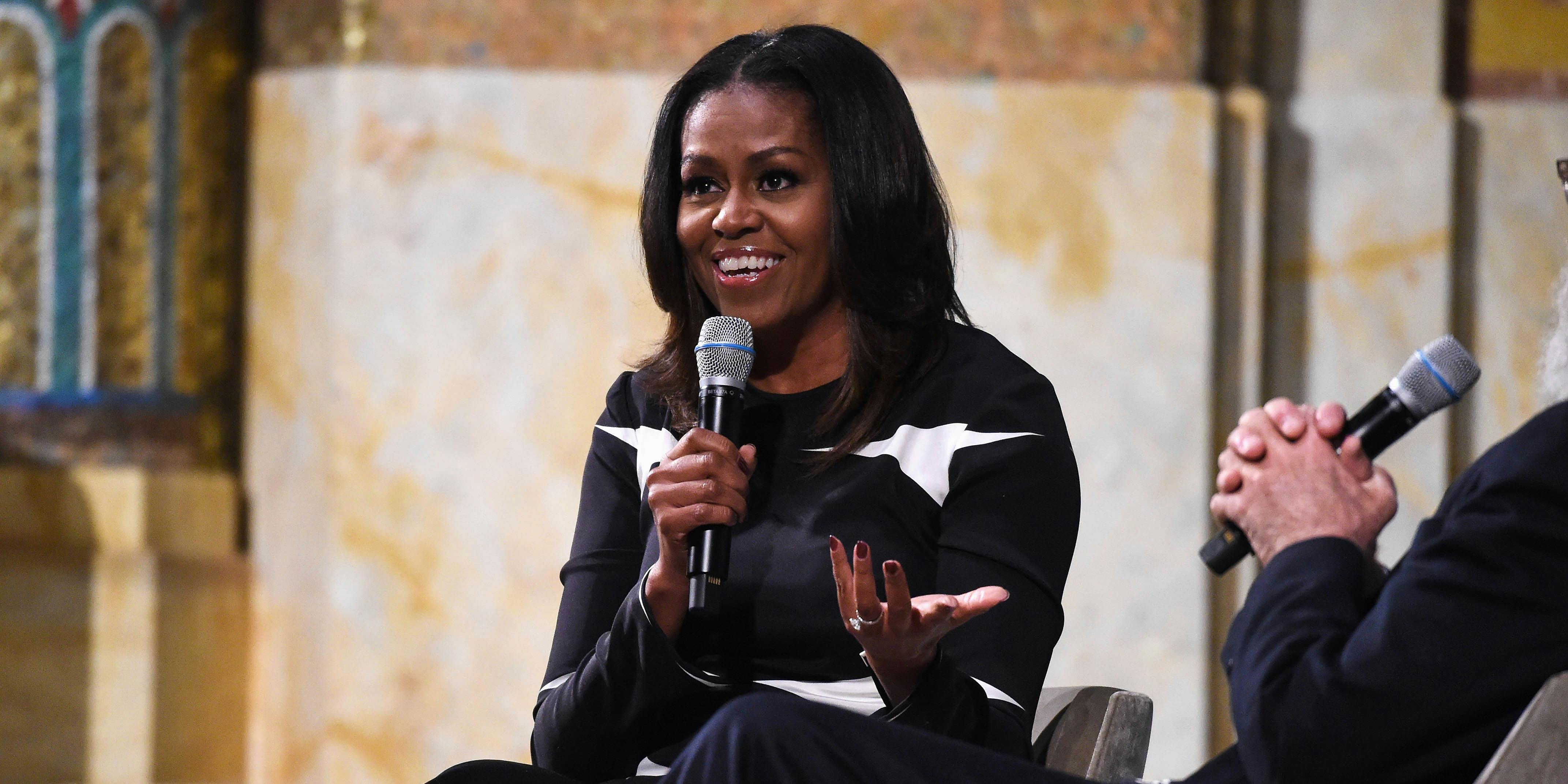 At her book singing, Michelle Obama opens up about her cannabis use.