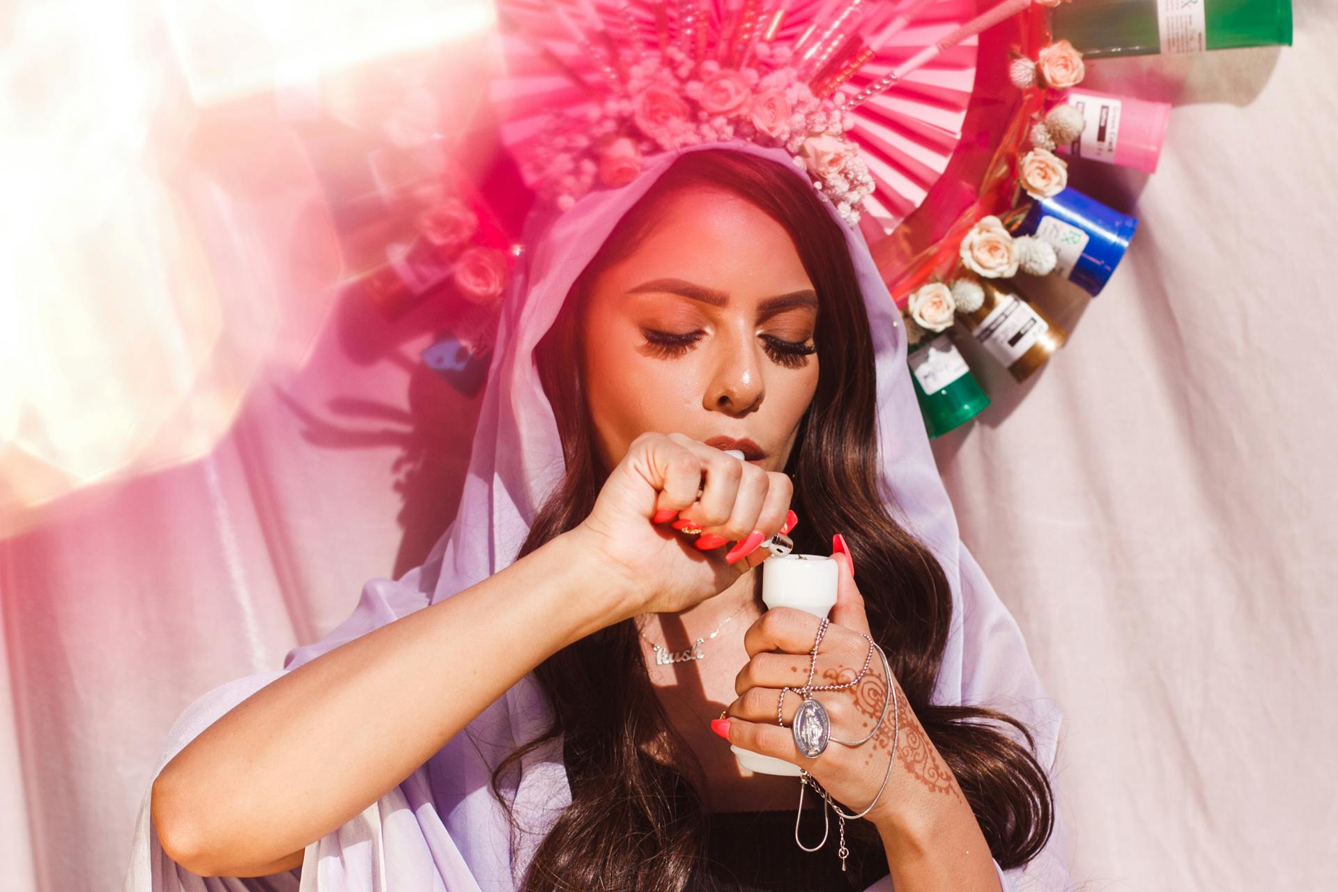 women smoking weed