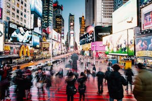 Times Square Just Made History With its First Cannabis Ad, Ever